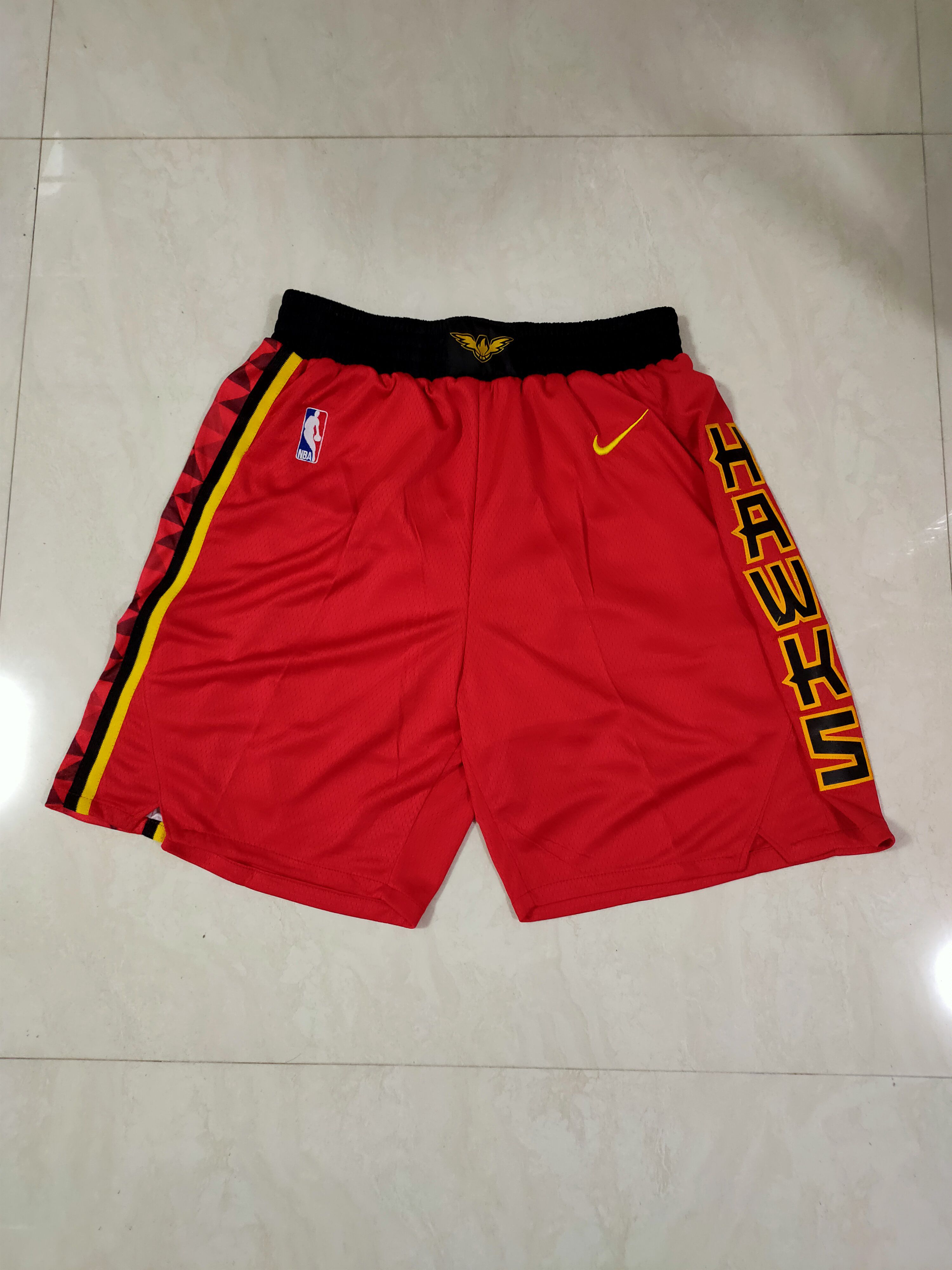 Men NBA Atlanta Hawks Red Shorts 04161